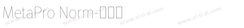 MetaPro Norm字体转换